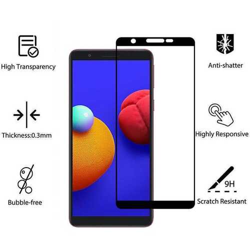 Galaxy A01 Core Kenarları Kırılmaya Dayanıklı Cam Ekran Koruyucu