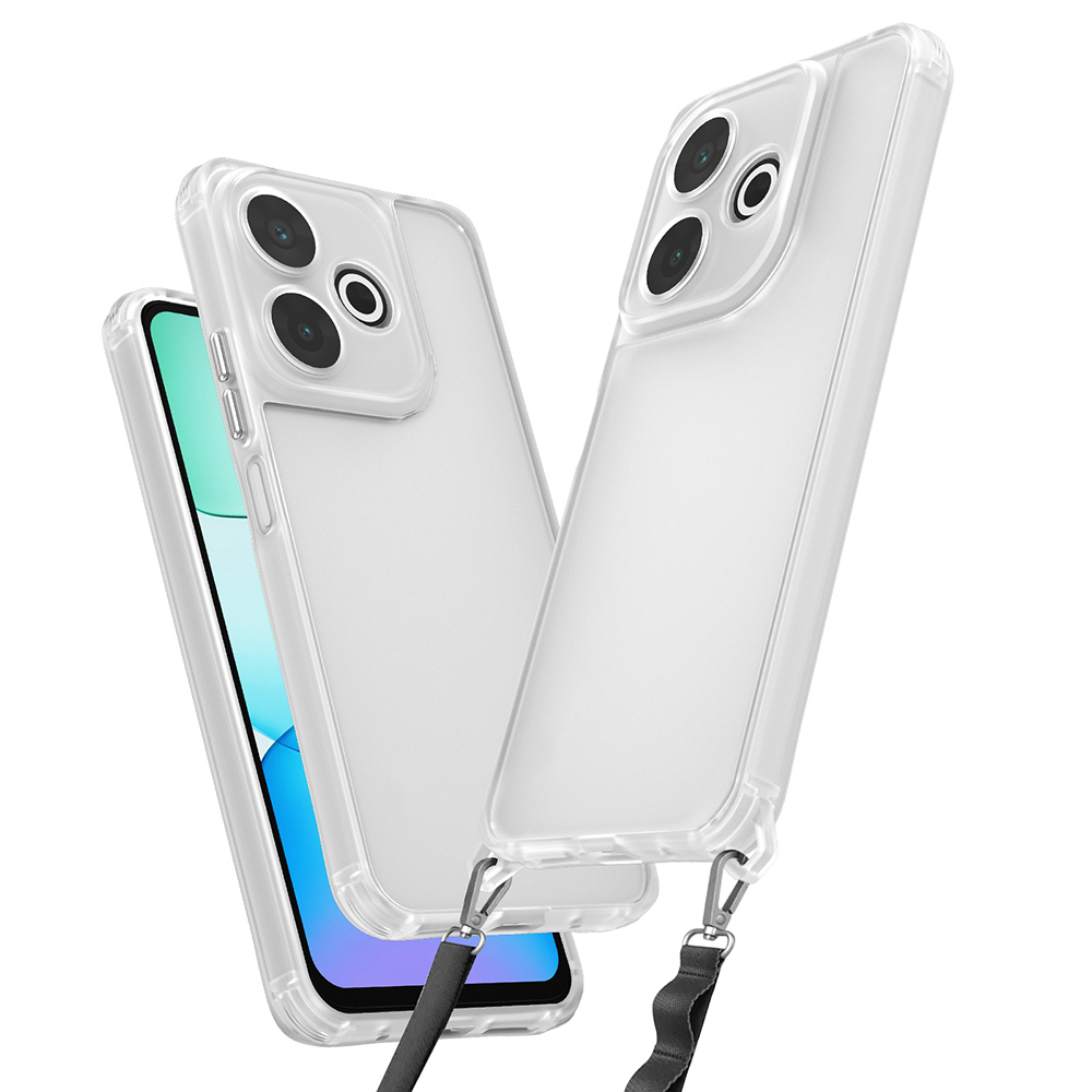 Redmi 13 4G Kılıf Airbagli Takılabilir Askı Aparatlı Snap Silikon Kapak