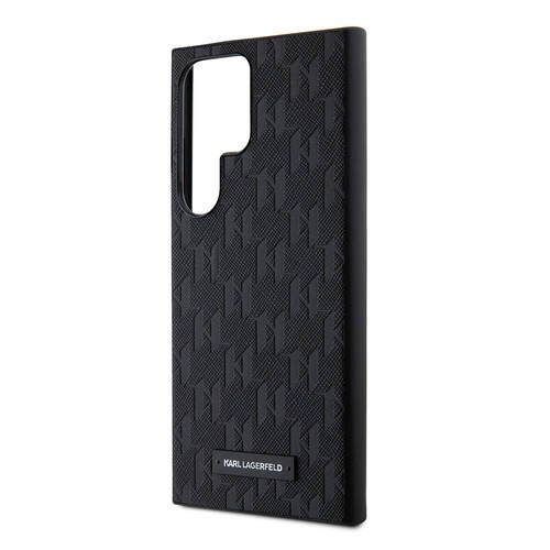 Galaxy S24 Ultra Kılıf Karl Lagerfeld Orjinal Lisanslı Saffiano Monogram Metal Logo Kapak