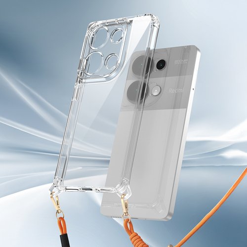 Redmi Note 13 Pro 4G Kılıf Airbagli Takılabilir Askı Aparatlı Snap Silikon Kapak