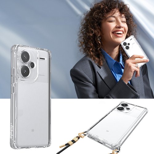 Redmi Note 13 Pro Plus 5G Kılıf Airbagli Takılabilir Askı Aparatlı Snap Silikon Kapak