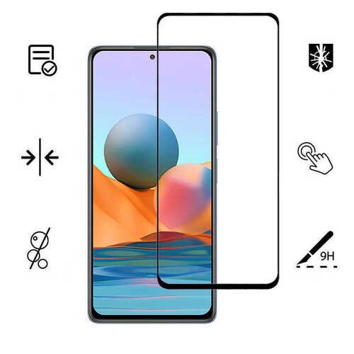 Xiaomi Redmi Note 10 Kenarları Kırılmaya Dayanıklı Cam Ekran Koruyucu