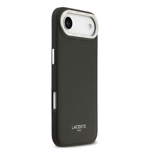 Apple iPhone 17 Air Kılıf Lacoste Orjinal Lisanslı M-safe Şarj Özellikli Champs Elysees PU Deri Tasarımlı Kapak