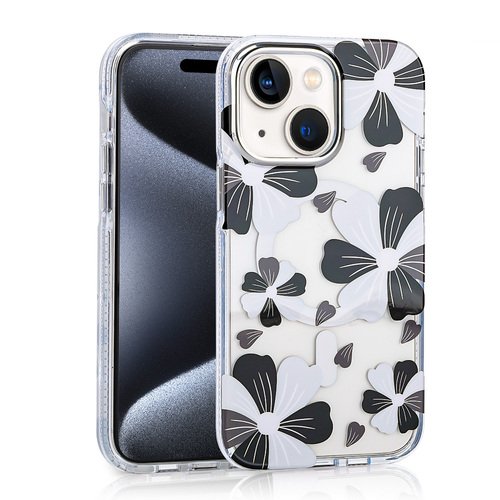 iPhone 13 Kılıf Magsafe Şarj Özellikli Papatya Desenli Kapak