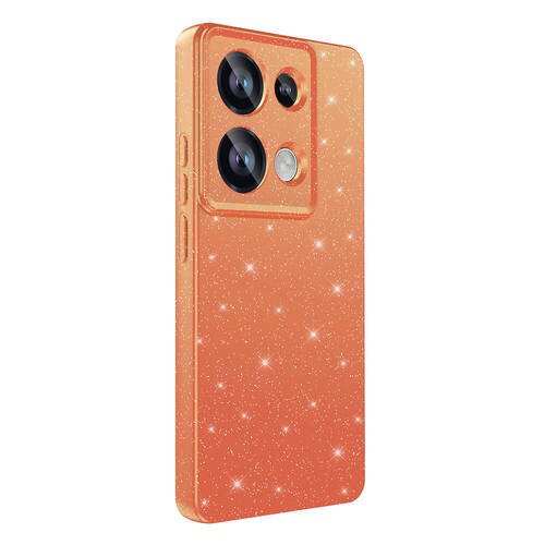 Xiaomi Redmi Note 13 Pro 4G Kılıf Kamera Korumalı Simli Parıltılı Lüks Silikon