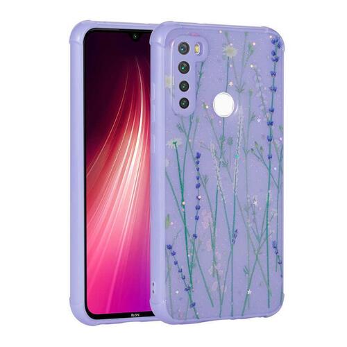 Xiaomi Redmi Note 8 Kılıf Kamera Korumalı Simli Renkli Tasarım Silikon