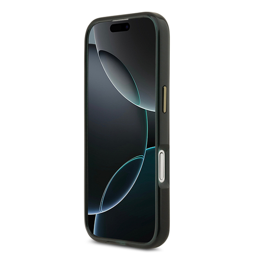 Apple iPhone 17 Kılıf Lacoste Orjinal Lisanslı M-safe Şarj Özellikli Gold Timsah Logolu Buzlu Kapak