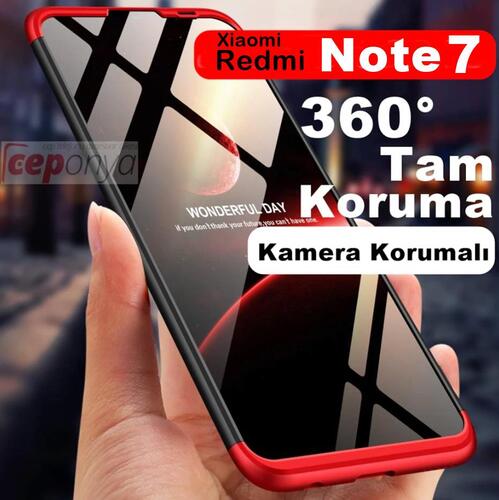 Xiaomi Redmi Note 7 Kılıf Zore Kamera Korumalı 360 Tam Koruma Ays