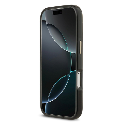 Apple iPhone 17 Pro Kılıf Lacoste Orjinal Lisanslı M-safe Şarj Özellikli Gold Timsah Logolu Buzlu Kapak