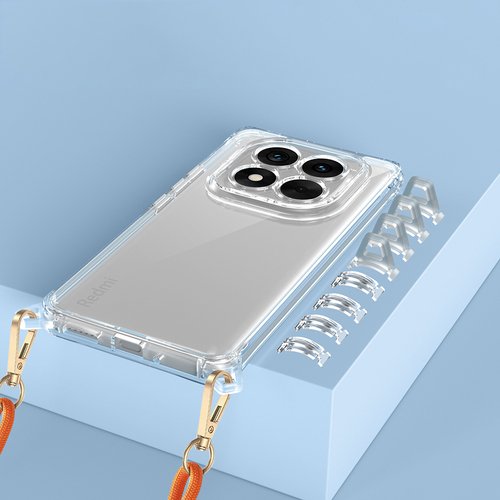 Redmi Note 14 Pro 5G Kılıf Airbagli Takılabilir Askı Aparatlı Snap Silikon Kapak