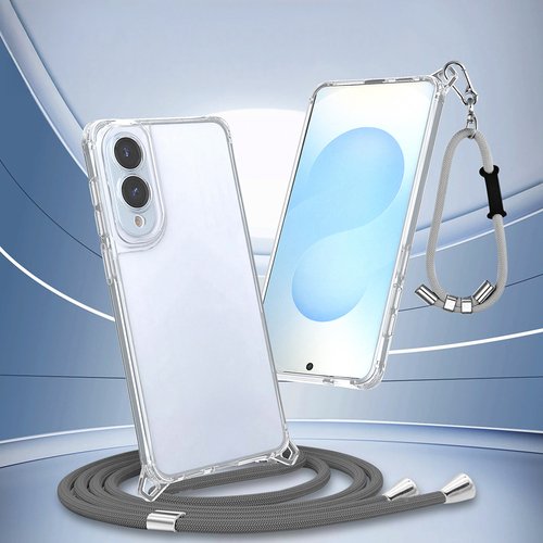 Galaxy S25 Edge Kılıf Airbagli Takılabilir Askı Aparatlı Snap Silikon Kapak