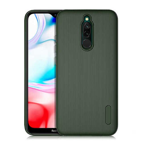 Redmi 8 Kamera Korumalı Çizgili Tasarım Max. Kenar Koruma Kılıf