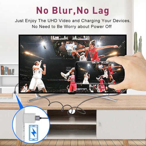 QG-UA12 Qgeem Type-C To HDMI 2 in 1 Kablo