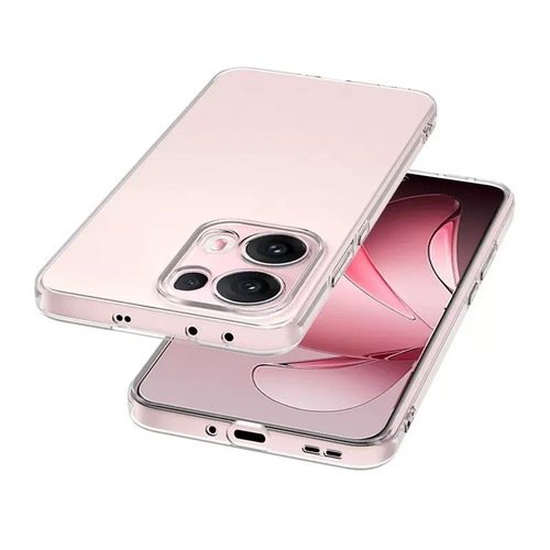 Oppo Reno 13 Pro Kılıf İnce ve Esnek Şeffaf Süper Silikon