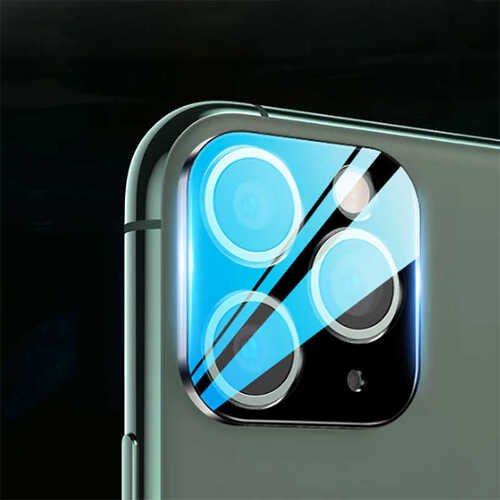 iPhone 11 Pro - 11 Pro Max 3D Metal Kamera Koruyucu