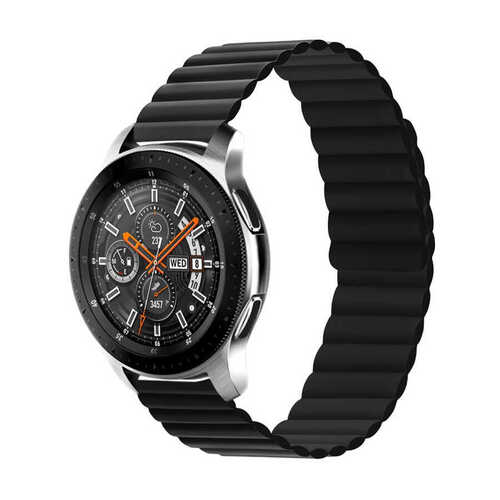 Galaxy Watch 42mm Uyumlu KRD-52 Çift Renk Dizayn Mıknatıslı Kordon