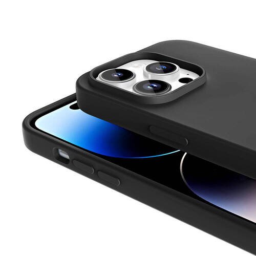 iPhone 14 Pro Max Kılıf Magsafe Şarj Özellikli Sıvı Teknolojili Silinebilir İçi Kadife Silikon Kapak