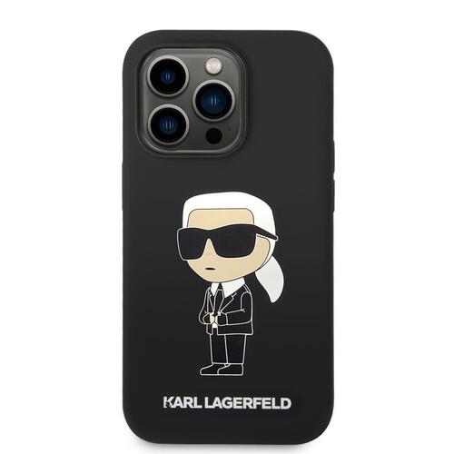 Apple iPhone 14 Pro Max Kılıf Karl Lagerfeld Magsafe Şarj Özellikli Silikon Karl Dizayn Kapak