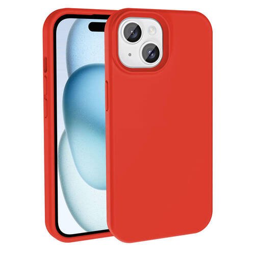 iPhone 15 Plus Kılıf Magsafe Şarj Özellikli Sıvı Teknolojili Silinebilir İçi Kadife Silikon Kapak