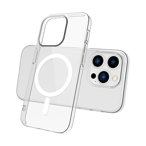 iPhone 15 Pro Max Kılıf Kamera Korumalı MagSafe Şarj Özellikli Lüx Şeffaf London Silikon Kapak