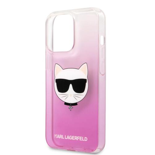 Apple iPhone 14 Pro Kılıf Karl Lagerfeld Sert TPU Choupette Dizayn Kapak