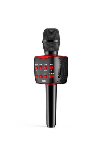 Mc7 Karaoke Mikrofon & Bluetooth Hoparlör - Ses Kaydı Aux & Usb & Hafıza Kartı Ses Ayarları