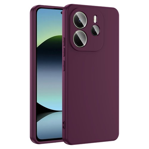 Redmi Note 14 4G Kılıf Lansman Tasarım İç Yüzeyi Kadife Silikon