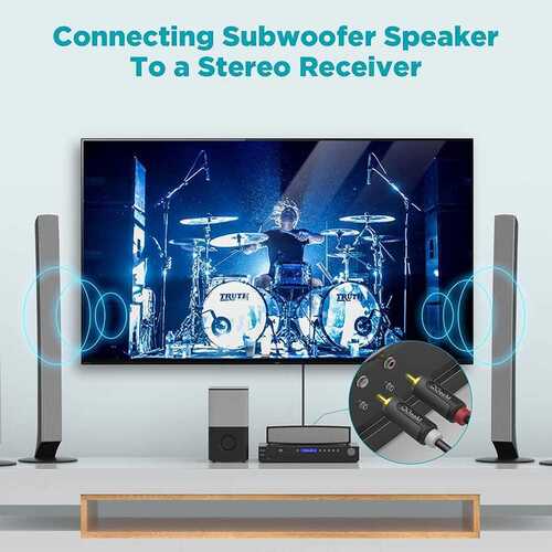 QG-AU12 Qgeem Dual RCA Aux Audio Kablo 1.83M