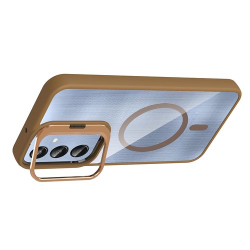 Galaxy A56 Kılıf Magsafe Standlı ve Kamera Lens Koruma Hediyeli Etro Kapak