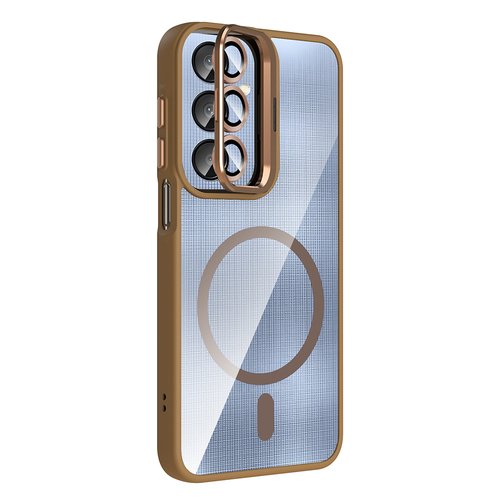 Galaxy A56 Kılıf Magsafe Standlı ve Kamera Lens Koruma Hediyeli Etro Kapak