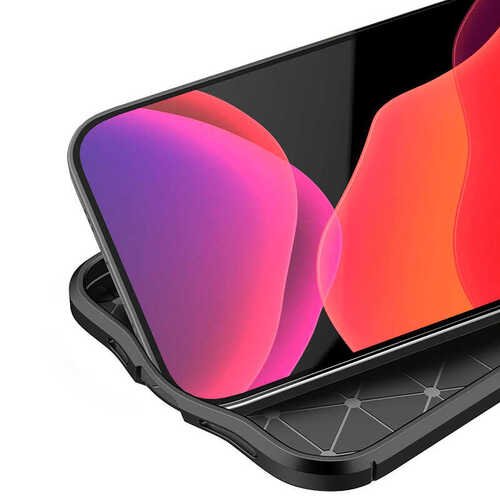 iPhone 12 Pro Max Kılıf Deri Desenli Kamera Korumalı Silikon