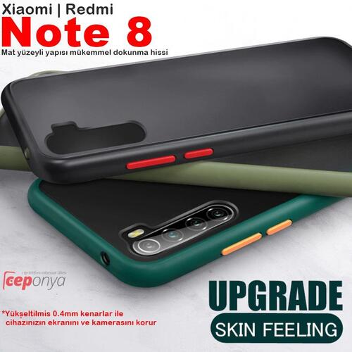 Xiaomi Redmi Note 8 Mat Airbag El İzi Yapmayan Kaliteli Kılıf