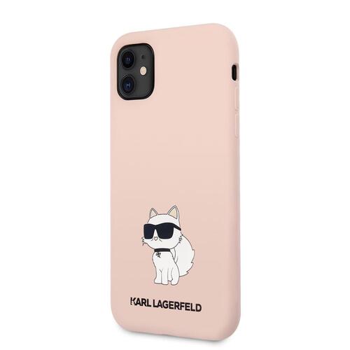 Apple iPhone 11 Kılıf Karl Lagerfeld Silikon Choupette Dizayn Kapak