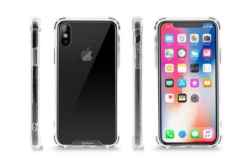 Apple iPhone X Kılıf Şeffaf Köşe Korumalı Roar Armor Gel Kapak