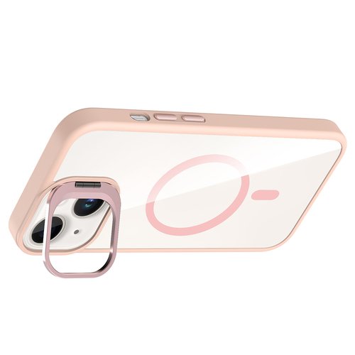 iPhone 13 Kılıf Magsafe Standlı ve Kamera Lens Koruma Hediyeli Etro Kapak