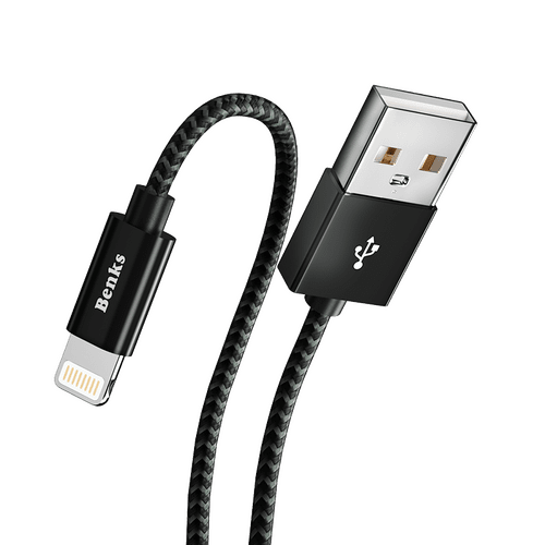 Benks M07 MFI Lightning USB Kablo 2.4A Şarj Kablosu 25 cm Data Kablo