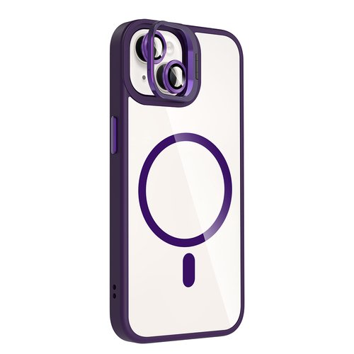 iPhone 14 Kılıf Magsafe Standlı ve Kamera Lens Koruma Hediyeli Etro Kapak