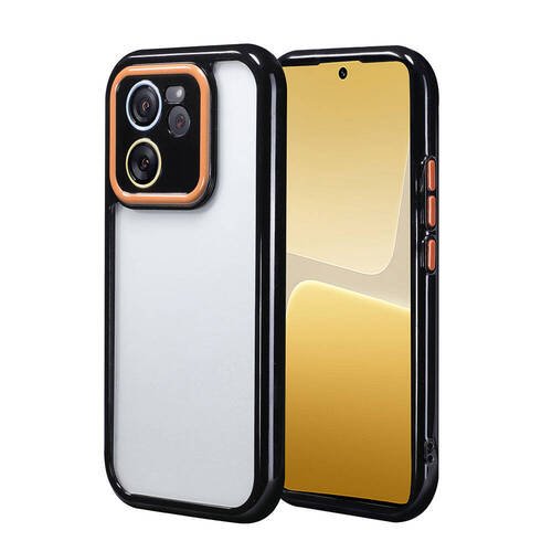 Xiaomi Mi 13T Pro Kılıf Kamera Korumalı Renkli Kenar ve Çerçeve Tasarımlı Ahenk Kapak