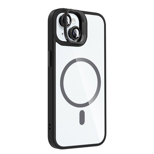 iPhone 15 Kılıf Magsafe Standlı ve Kamera Lens Koruma Hediyeli Etro Kapak