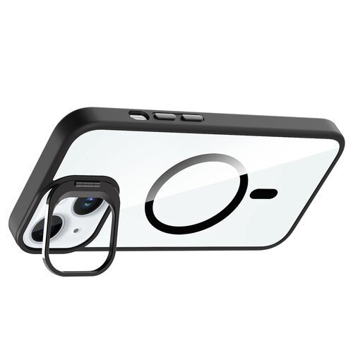 iPhone 15 Kılıf Magsafe Standlı ve Kamera Lens Koruma Hediyeli Etro Kapak