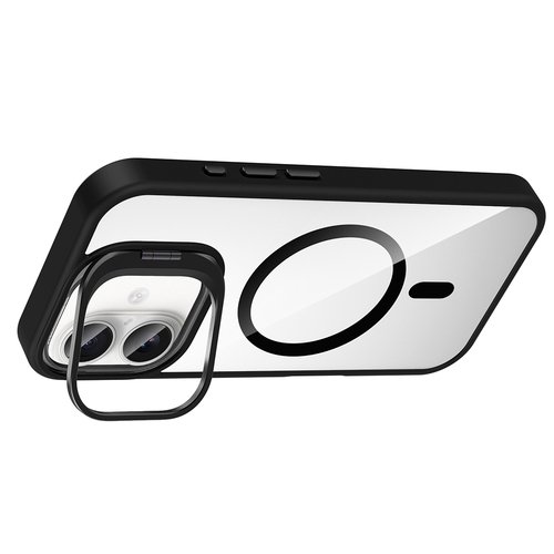 iPhone 16 Kılıf Magsafe Standlı ve Kamera Lens Koruma Hediyeli Etro Kapak