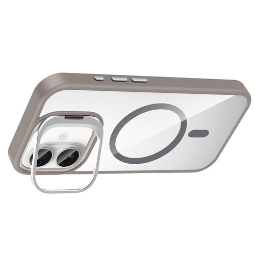 iPhone 16 Plus Kılıf Magsafe Standlı ve Kamera Lens Koruma Hediyeli Etro Kapak