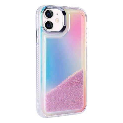 iPhone 11 Kılıf Airbagli Renkli Arka Yüzey Hareketli Boncuk Tasarımlı Silikon Kapak