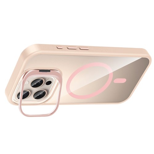 iPhone 16 Pro Max Kılıf Magsafe Standlı ve Kamera Lens Koruma Hediyeli Etro Kapak