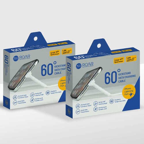 Roar Ayak Standlı iPhone Lightning Hızlı Şarj Kablosu