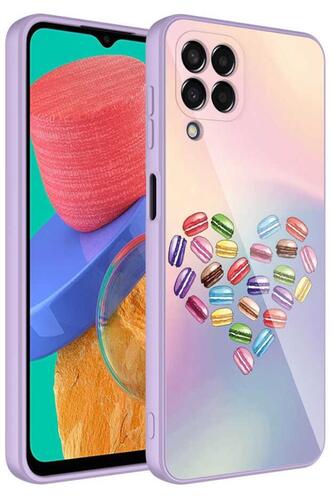 Galaxy M33 Kılıf Kamera Korumalı Renkli Tasarım Kadife İç Yüzey Silikon