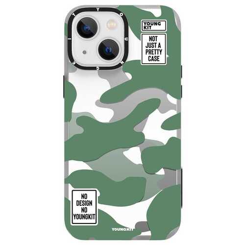 iPhone 13 Kılıf YoungKit Kamuflaj Serisi Kapak