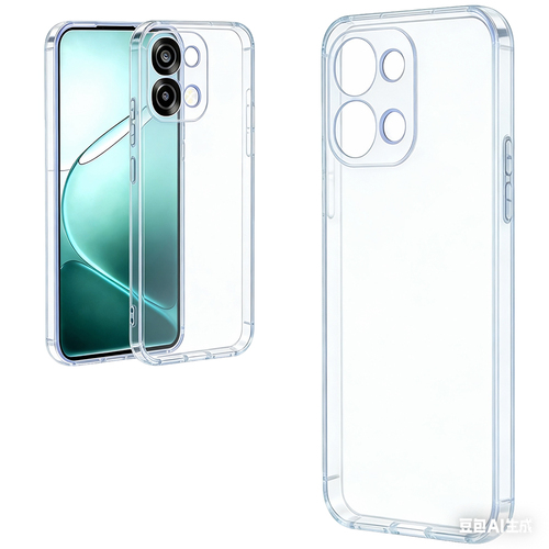 Oppo A6 Pro Kılıf İnce ve Esnek Şeffaf Süper Silikon