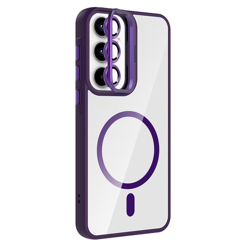 Galaxy A55 Kılıf Magsafe Standlı ve Kamera Lens Koruma Hediyeli Etro Kapak