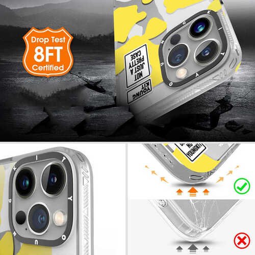 iPhone 13 Pro Kılıf YoungKit Kamuflaj Serisi Kapak